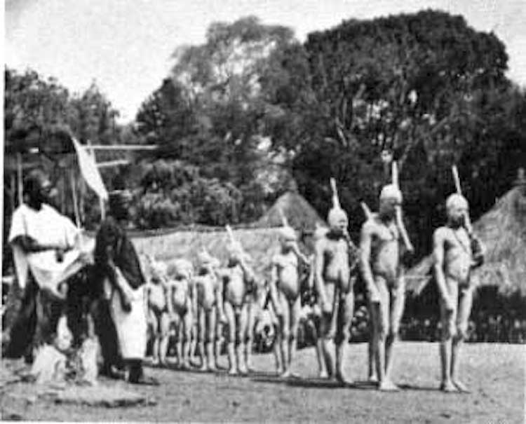 Danse d'initi&eacute;s au rite p&ouml;kena