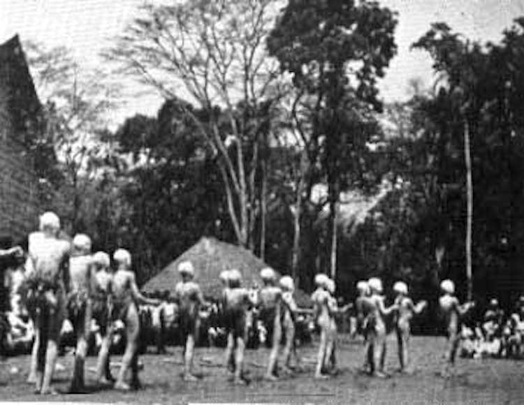 Danse d'initi&eacute;s au rite p&ouml;kena