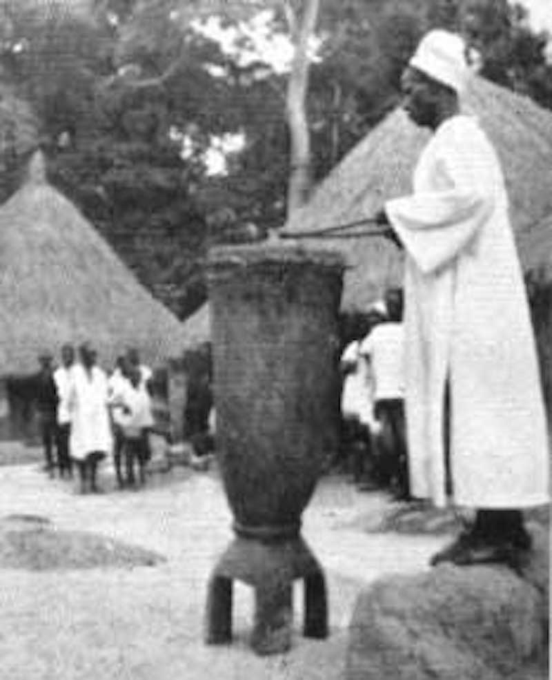 Batteur de tambour fun&eacute;raire